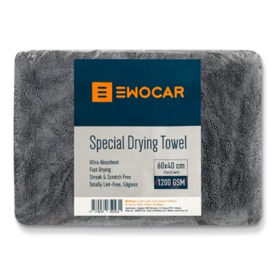 EWOCAR DRYING TOWEL 60X40 1200GSM