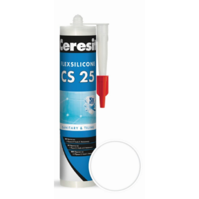 CERESIT CS 25 SANITARNI SILIKON BIJELI 280ML